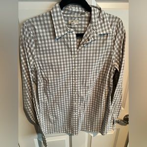 Lands end checkered dress shirt